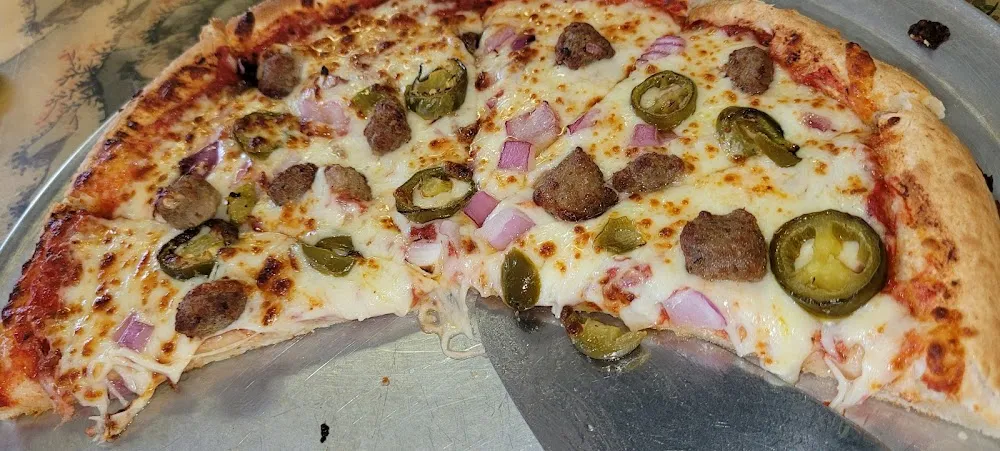 Italian Sausage Red Onion & Jalapeno Pizza